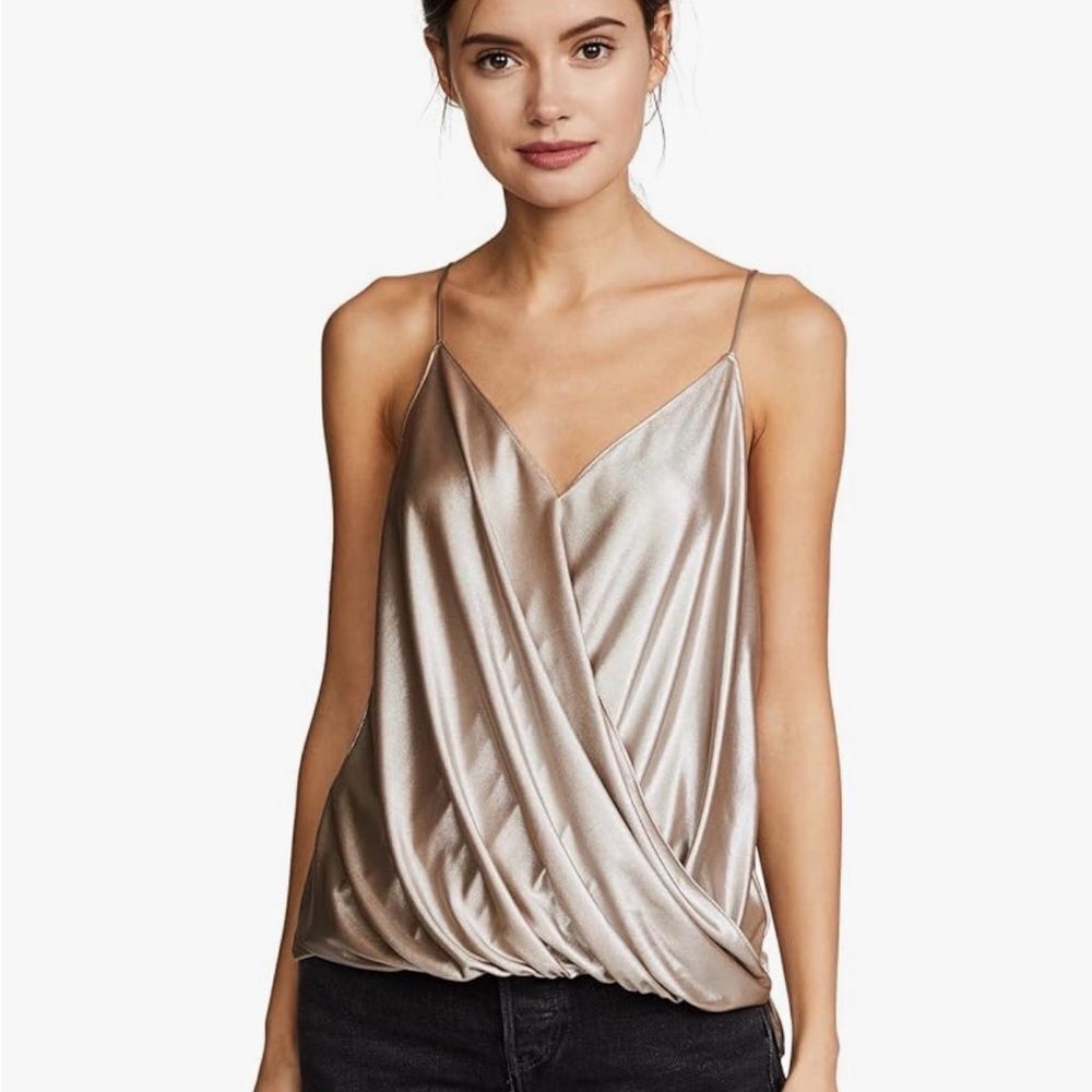 Bailey 44 Metallic Gold Camisole Top Sz Med NWOT